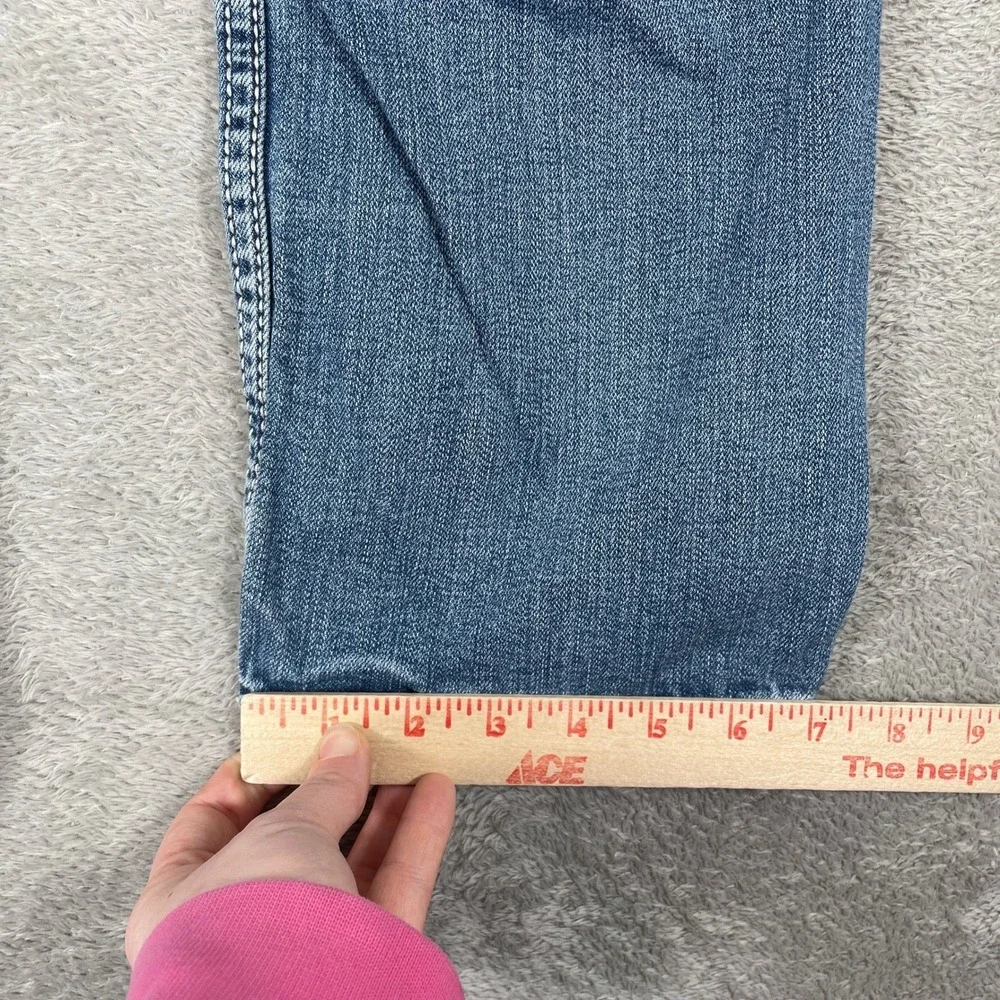 BKE Alec Jeans Mens 29x30 Blue‎ Straight Leg Contrast Stitch Stretch ABP5099